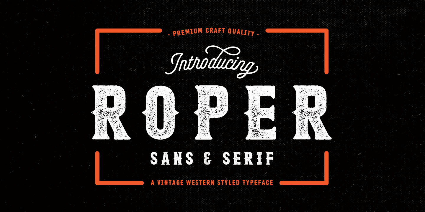 Пример шрифта Roper #1